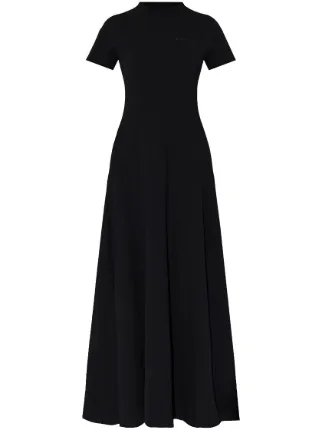 black flared maxi dress Maxi Black Fit And Flare Gown Coast Women's Bardot Fit Flare Hi Low Hem Maxi Dress