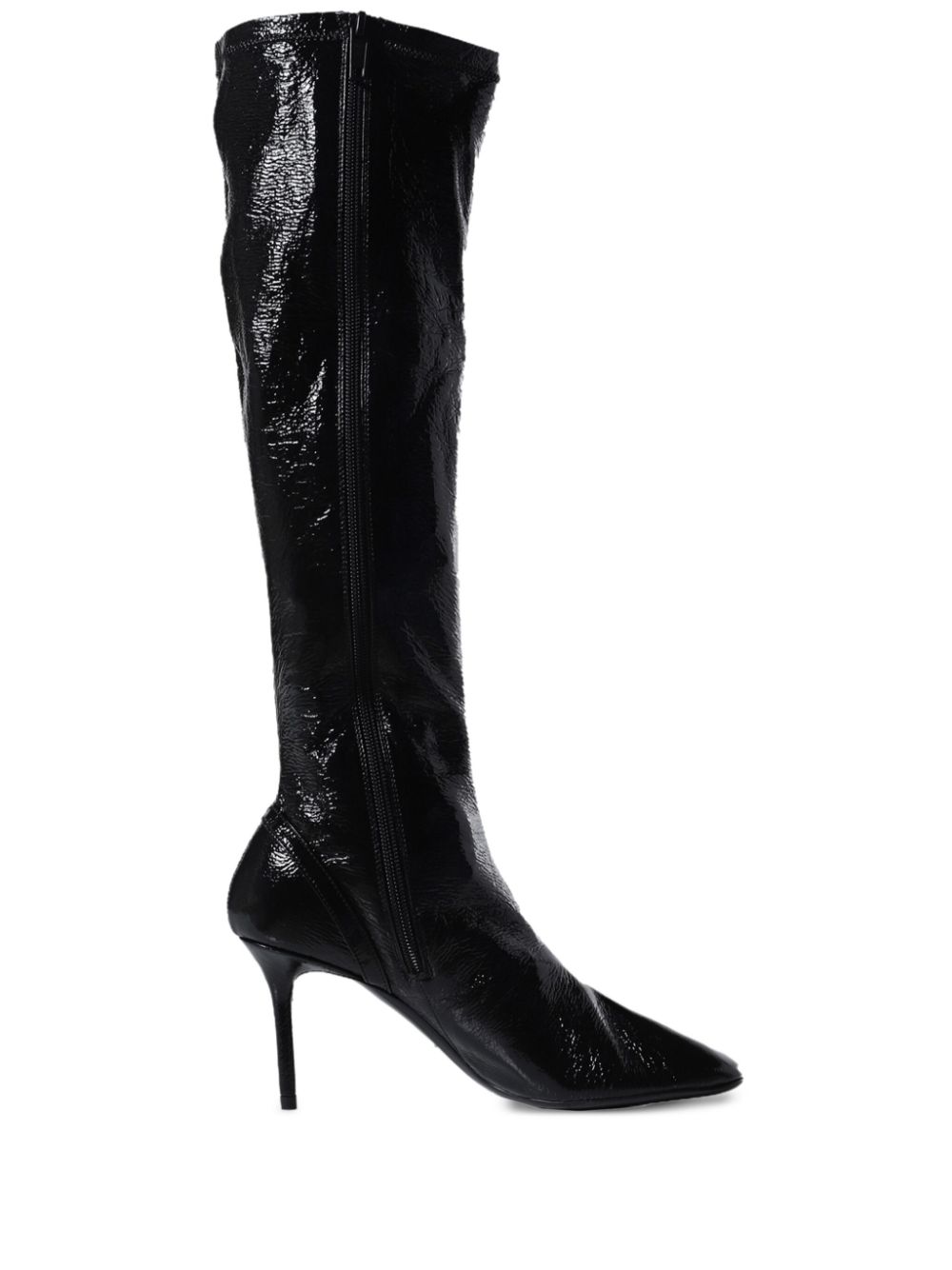 Courrèges 75mm Oblique boots – Black