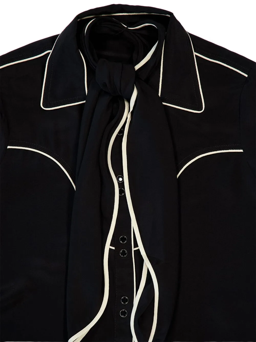 Johanna Ortiz Blouse met manchetten met afwerking Zwart