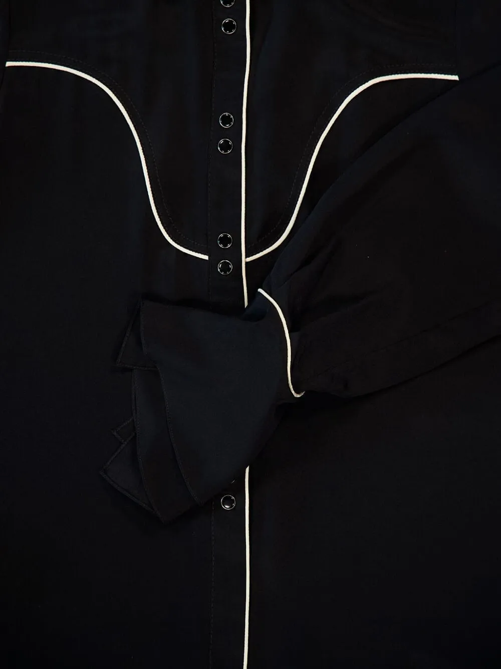 Johanna Ortiz Blouse met manchetten met afwerking Zwart