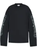 VETEMENTS logo-print cotton jersey - Blue