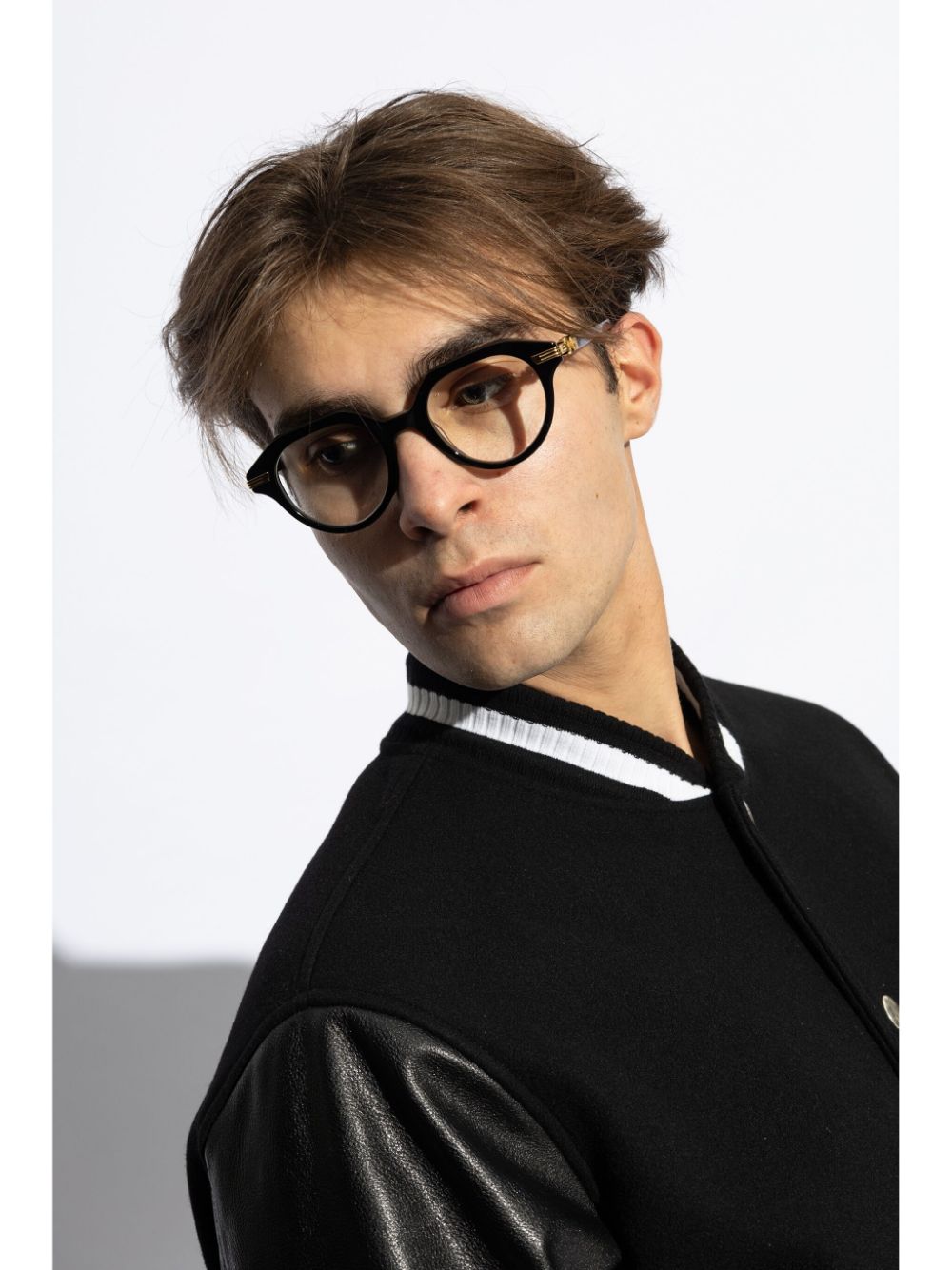 BALMAIN EYEWEAR GEOMETRIC-FRAME GLASSES 