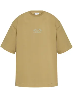 VETEMENTS logo-print Cotton T-shirt | White | FARFETCH