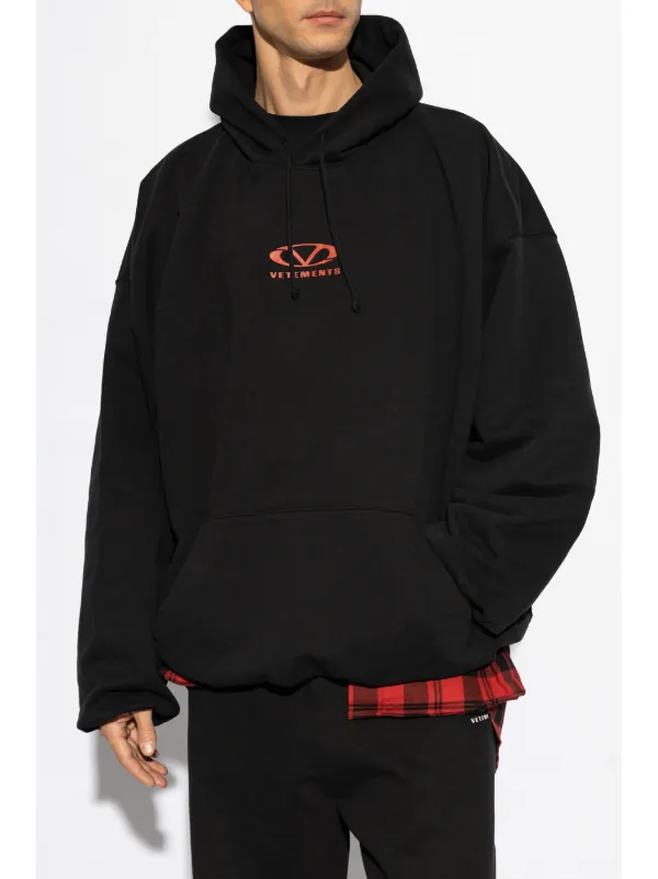 VETEMENTS Logo Sweatshirt | Black | FARFETCH RO
