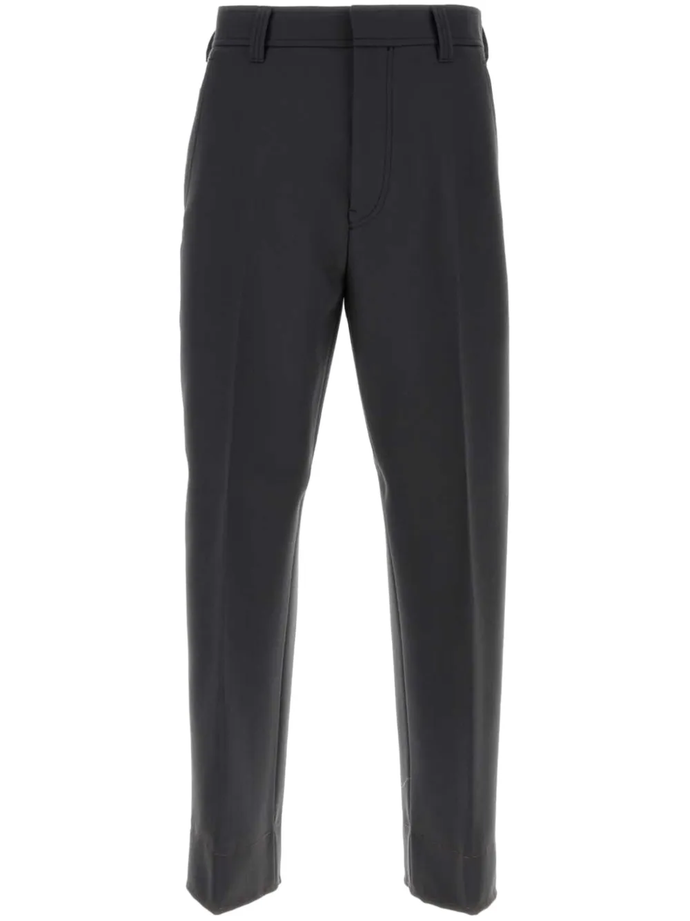 Zegna Tapered Trousers In Grey