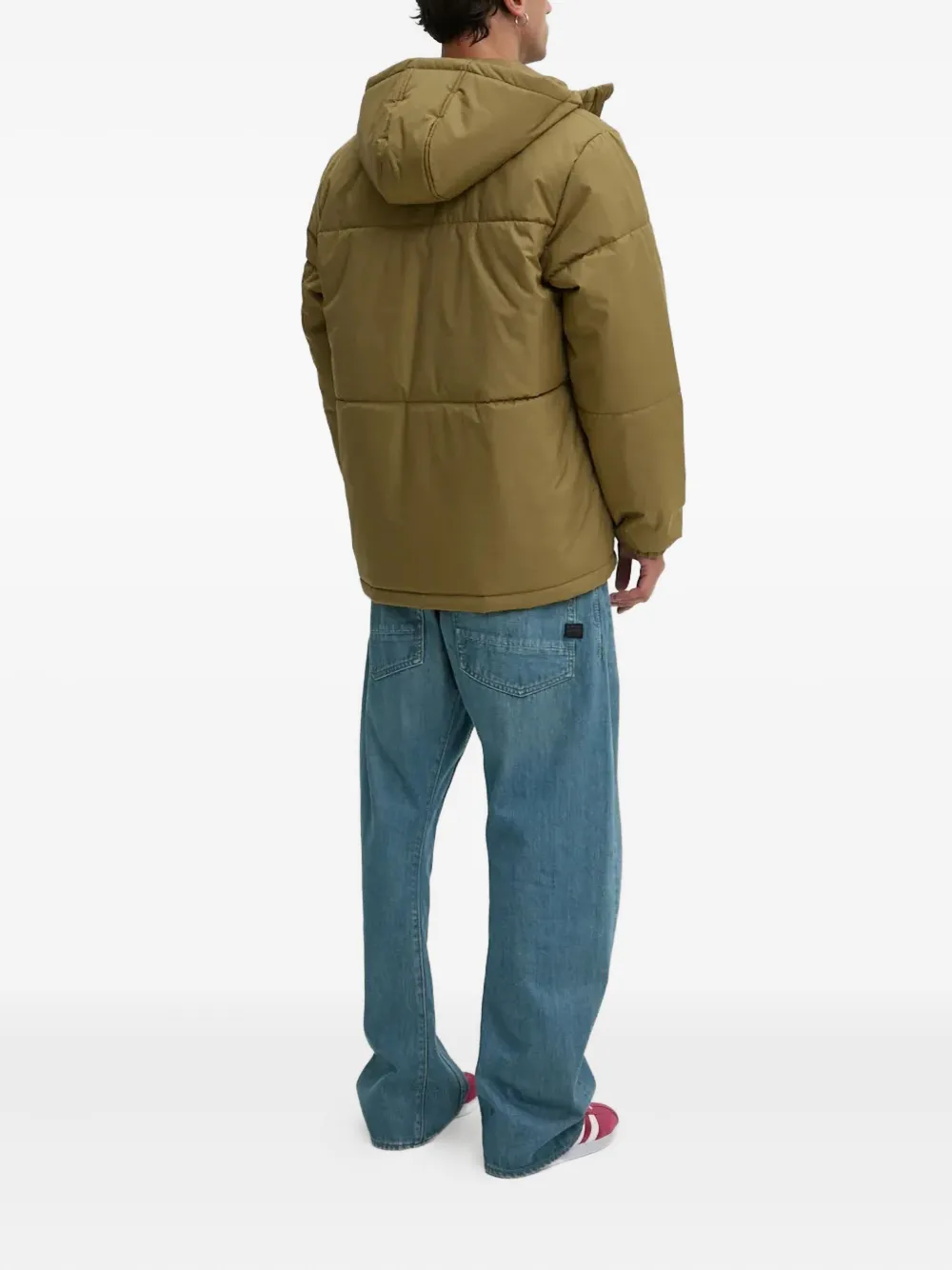 Vans Gewatteerd jack met geborduurd logo Bruin