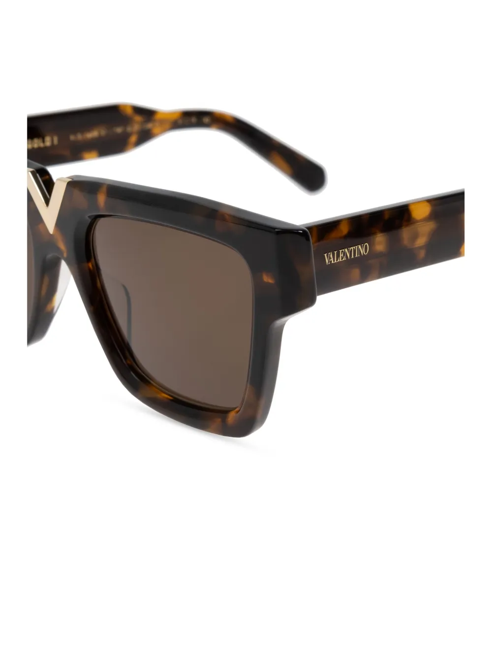 VALENTINO GARAVANI EYEWEAR VLogo Signature zonnebril Bruin