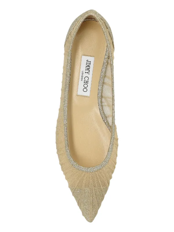 関税,送料無料JIMMY CHOO Love フラットパンプス Jimmy Choo Love フラットパンプス | ニュートラル | FARFETCH JP