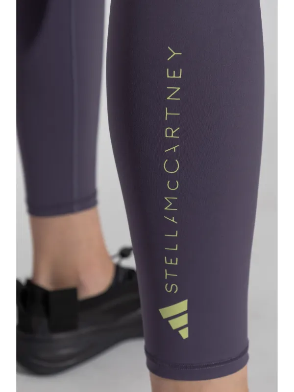 Adidas By Stella McCartney logo-print Leggings | Purple | FARFETCH