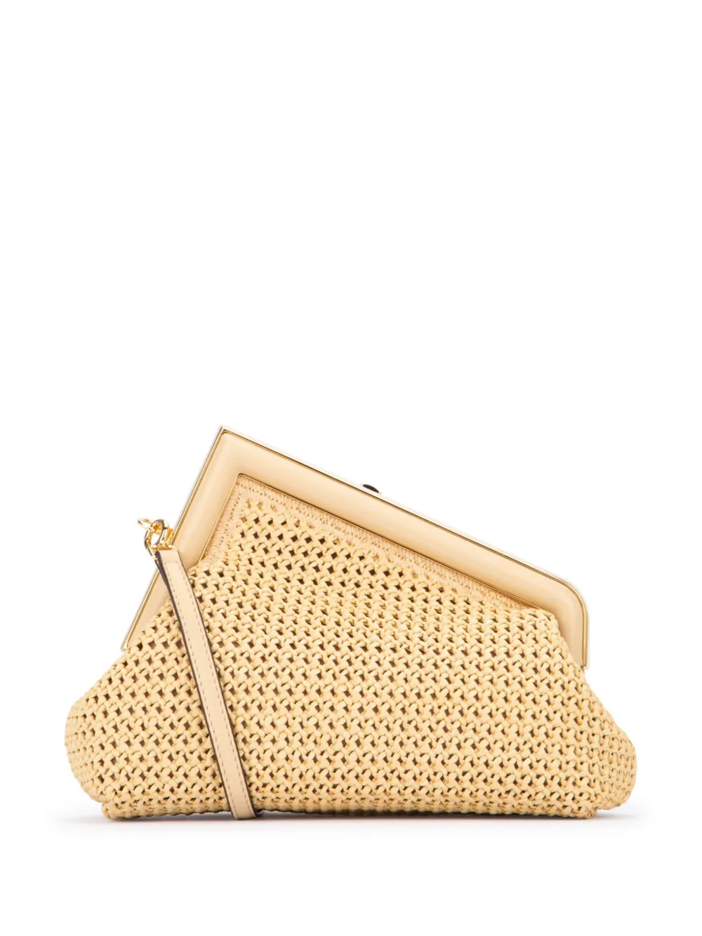 FENDI Fendi First Macrame clutch - Beige