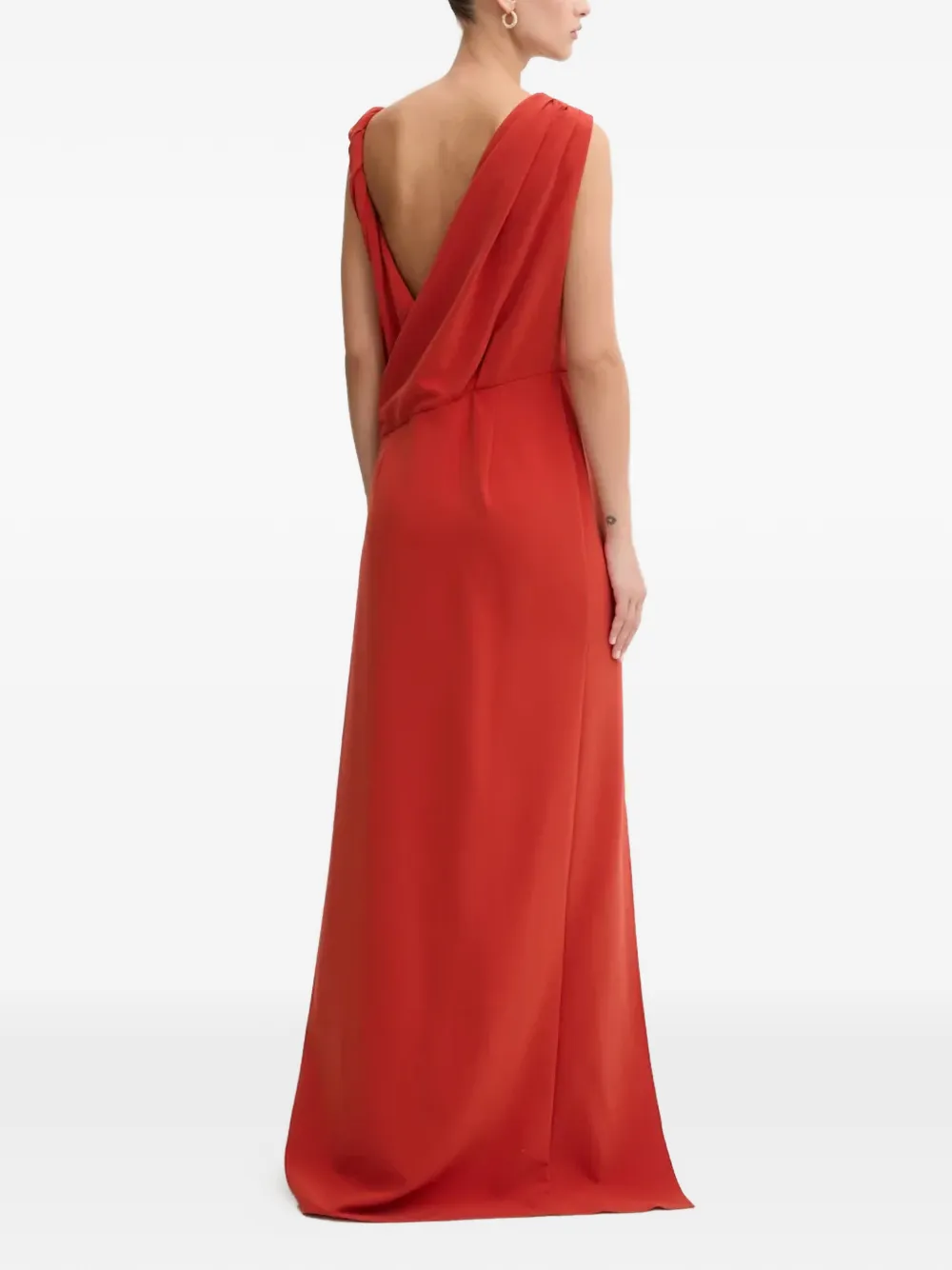 Stine Goya Maxi-jurk met uitgesneden details en ringdetail Rood