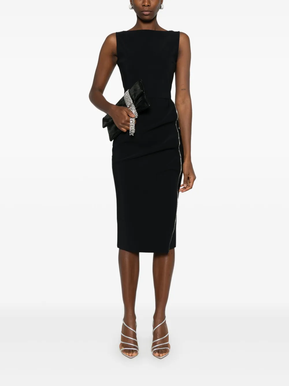 CHIARA BONI La Petite Robe Branka midi-jurk - Zwart