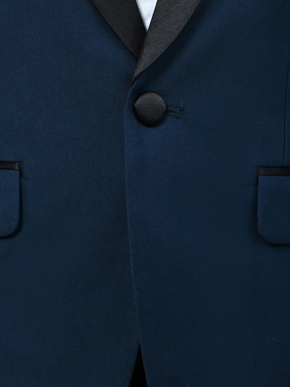 Moustache Shawl-lapels Suit In Blue