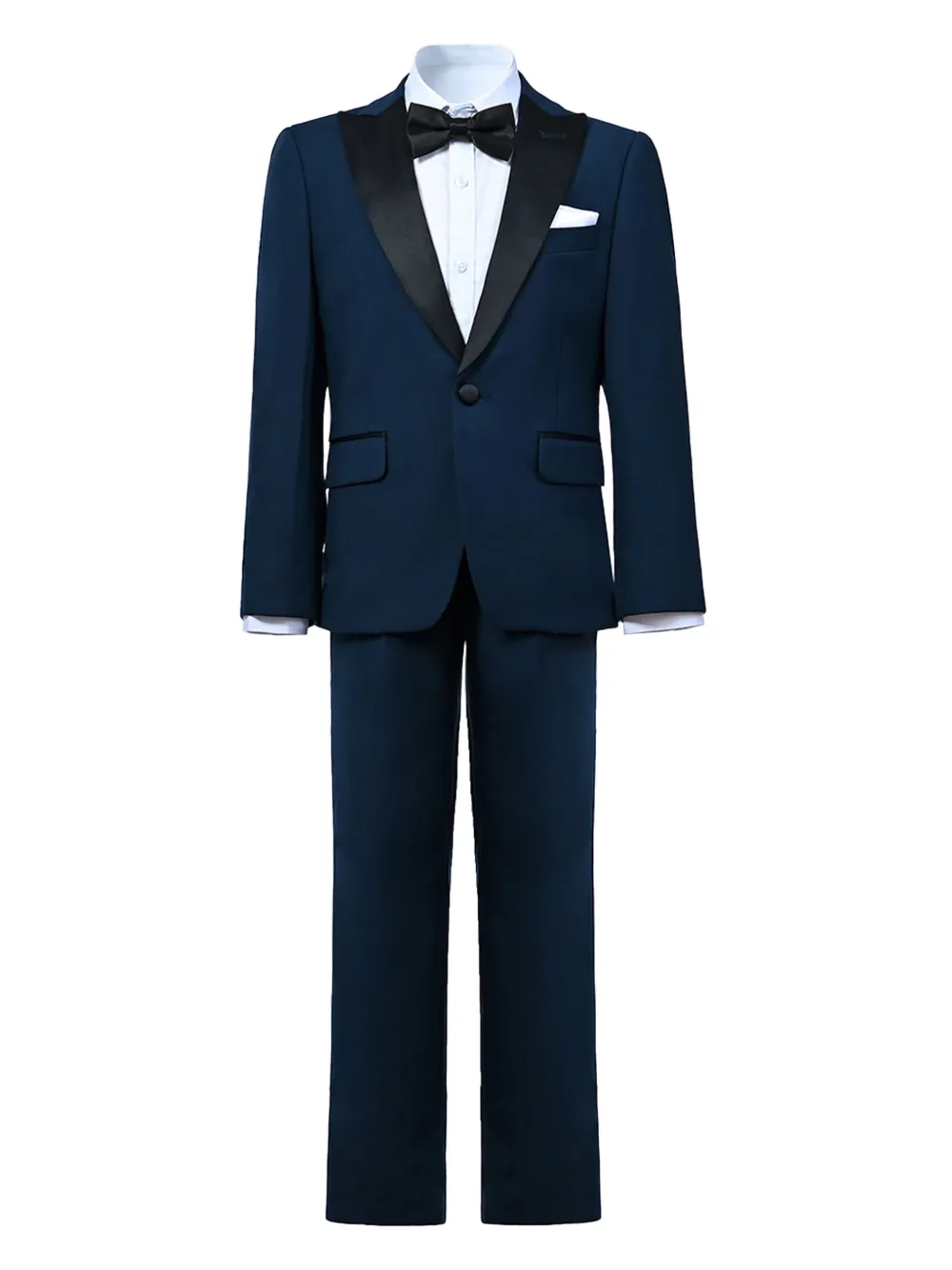 Moustache traje con solapas de pico | azul | Image 1