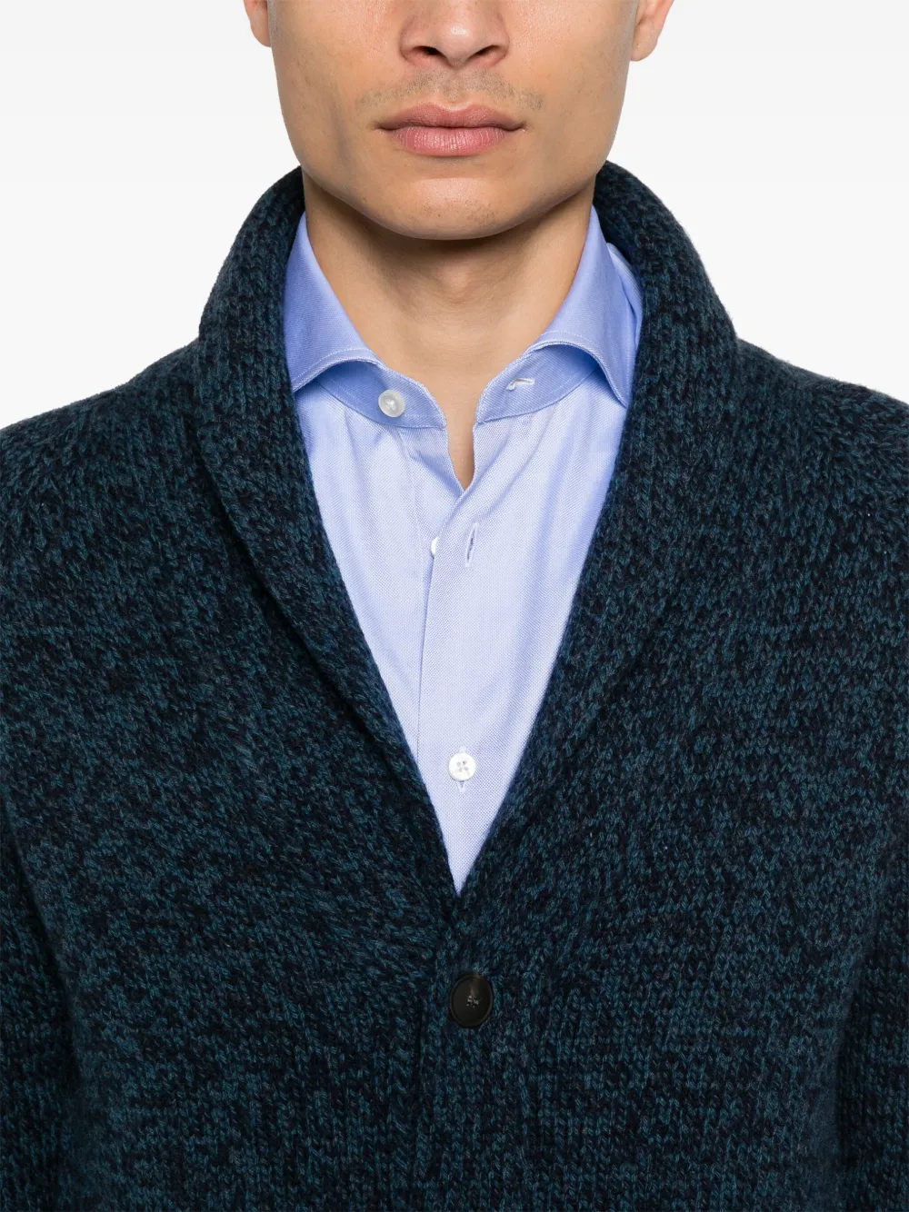 Barba Wollen vest Blauw