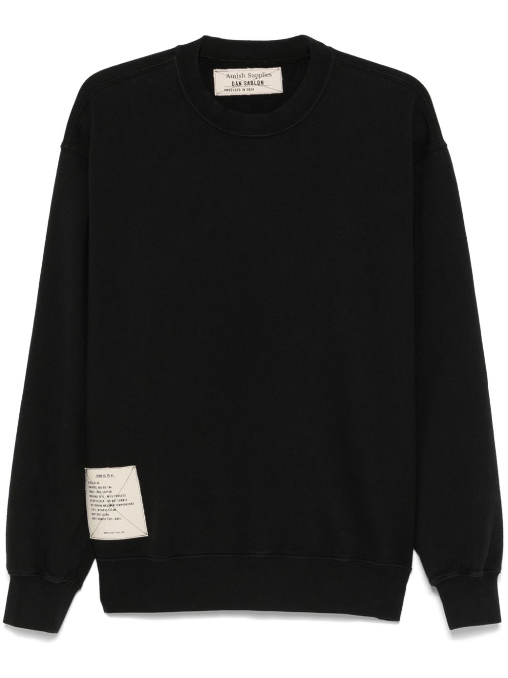 AMISH x Dan Sablon crew-neck sweatshirt - Black