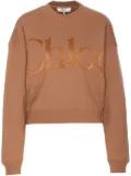 Chloé logo-embossed sweatshirt - Neutrals