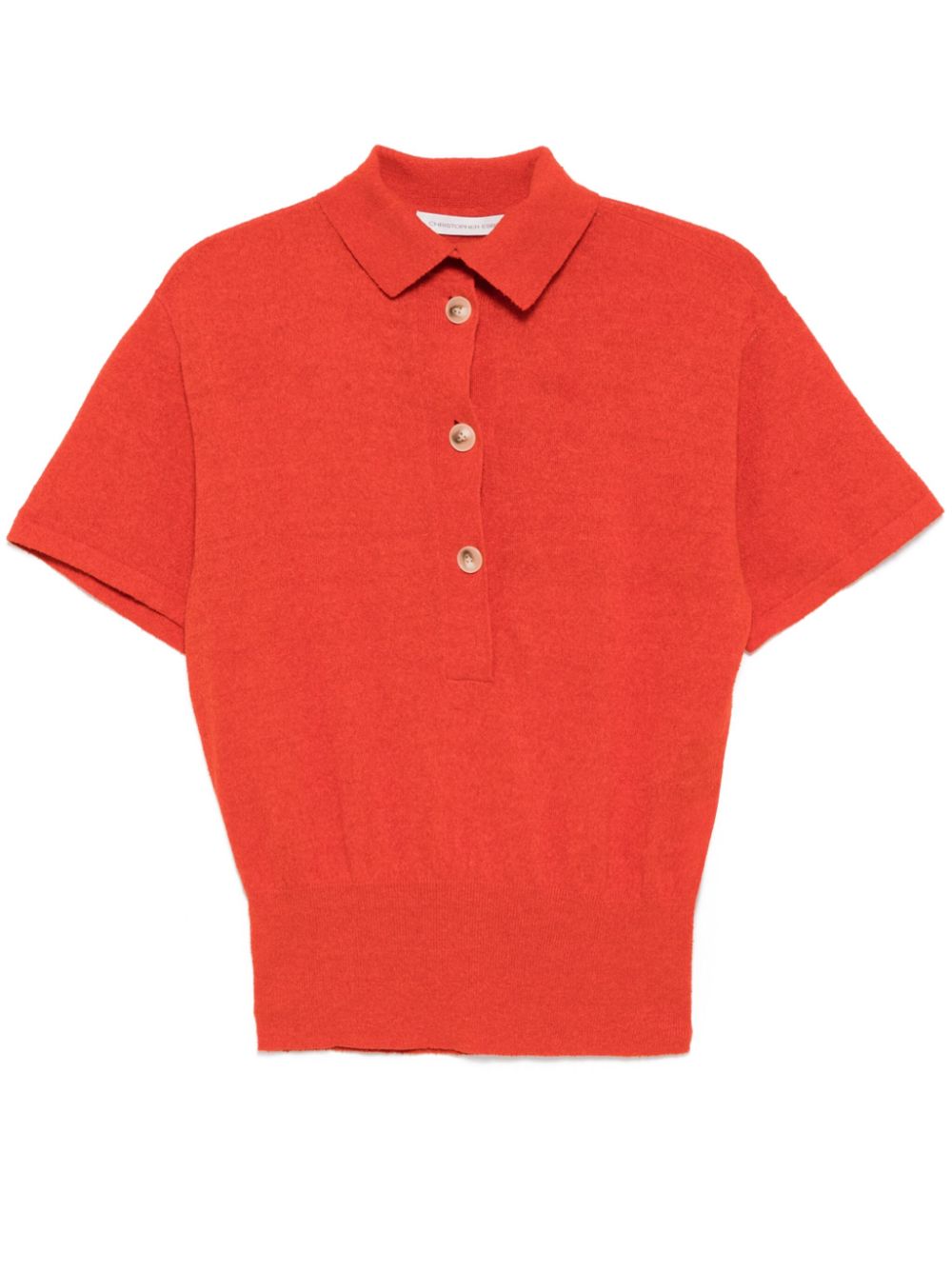 knit polo shirt