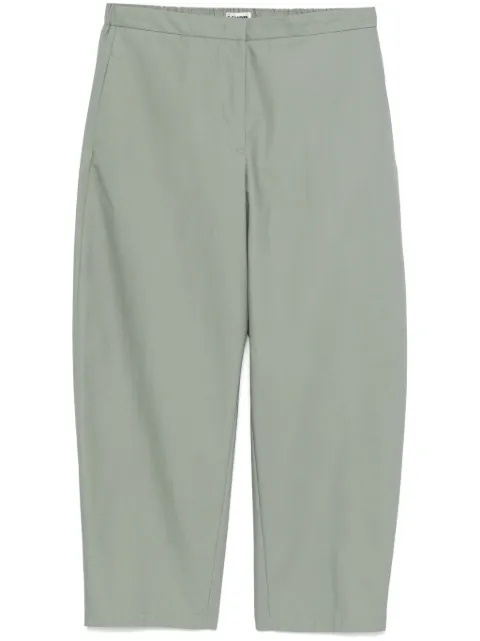 Jil Sander logo-embroidered trousers