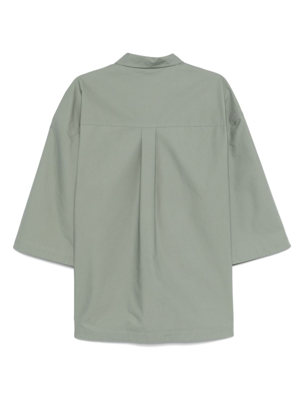 Jil Sander Blouse met geborduurd logo - Groen