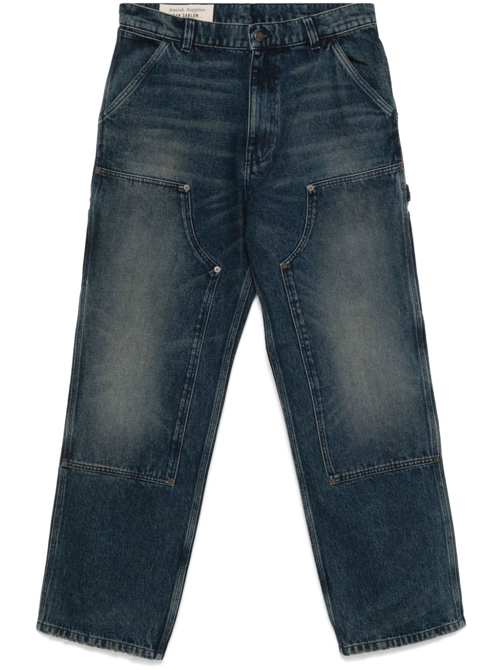 AMISH x Dan Sablon straight-leg jeans - Blue