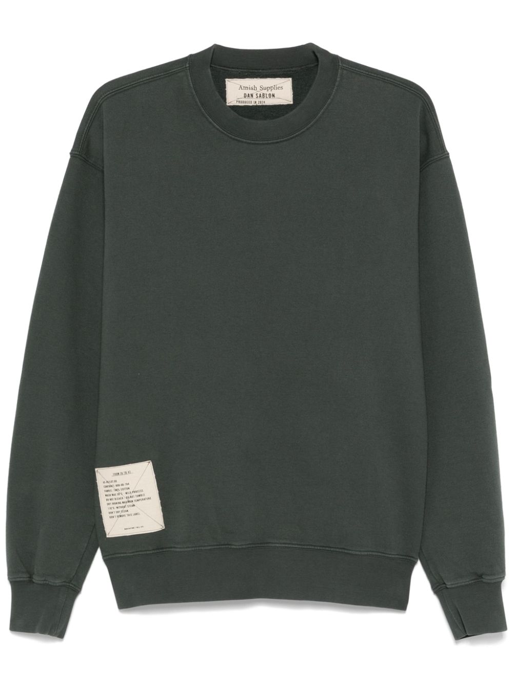 AMISH x Dan Sablon crew-neck sweatshirt - Green