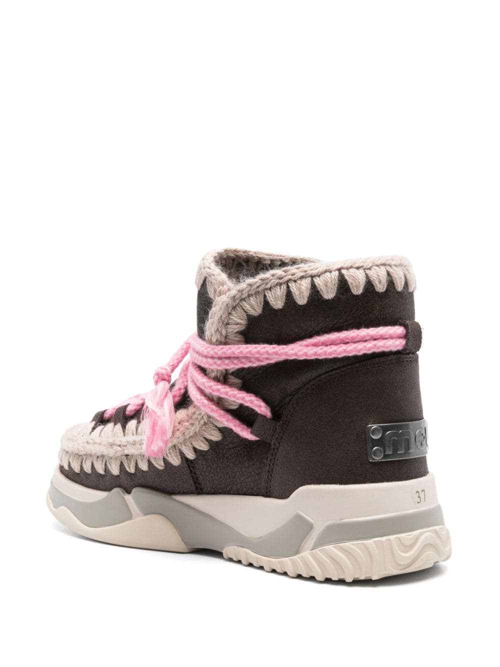 Mou scoubidoo-laces boots Brown