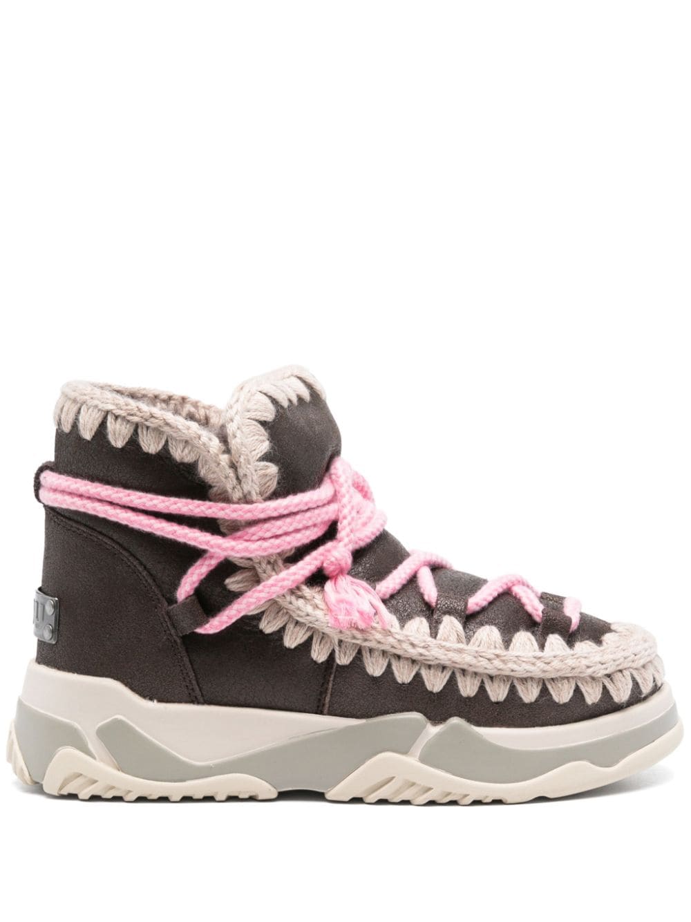 Mou scoubidoo-laces boots - Brown