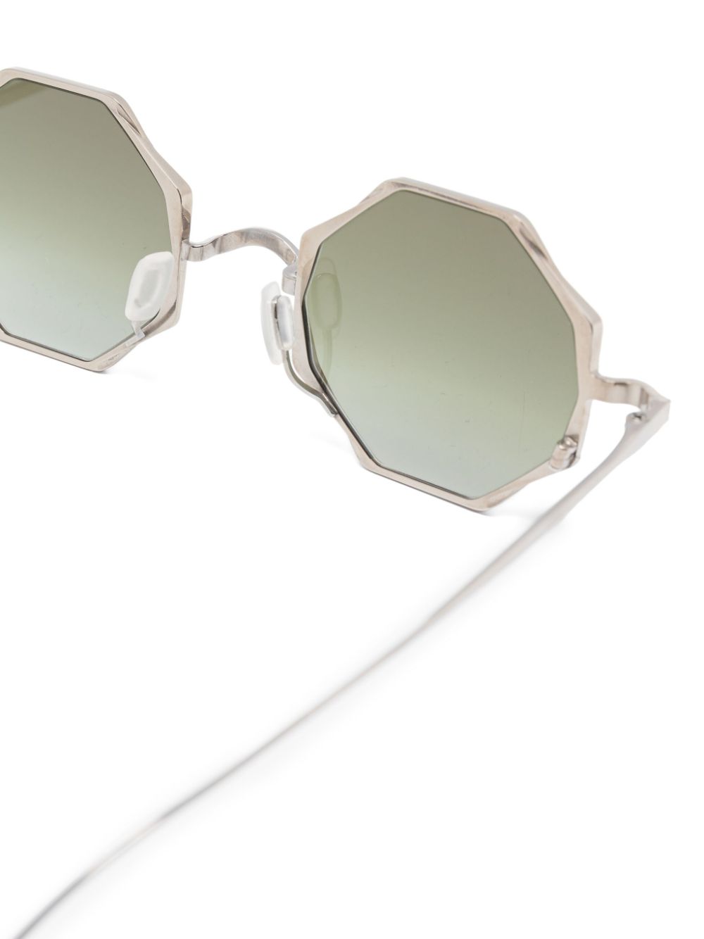 Shop Rigards Geometric-frame Sunglasses In シルバートーン