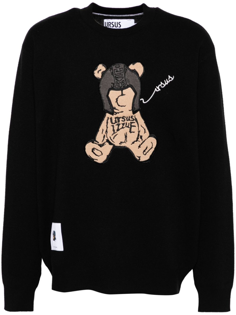 jacquard-bear sweater