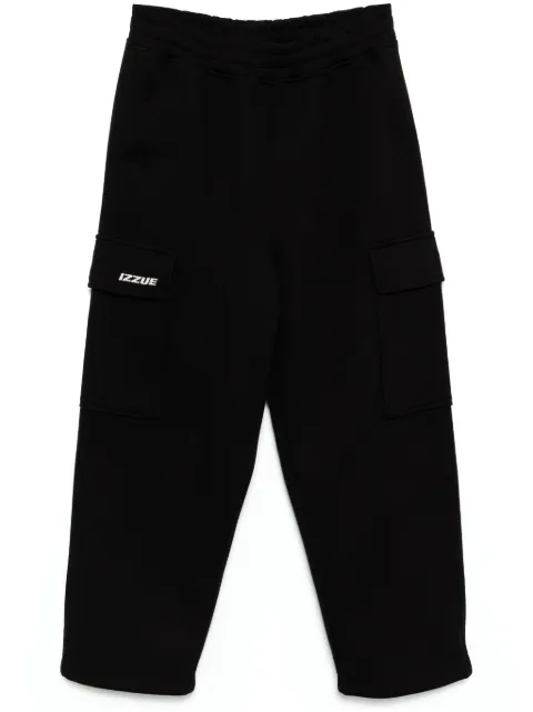 izzue logo cargo sweatpants