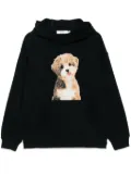 b+ab graphic-print hoodie - Black