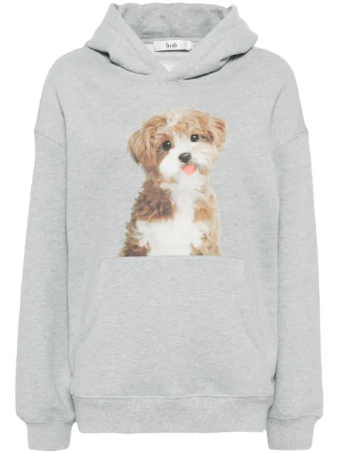 b+ab puppy-print hoodie