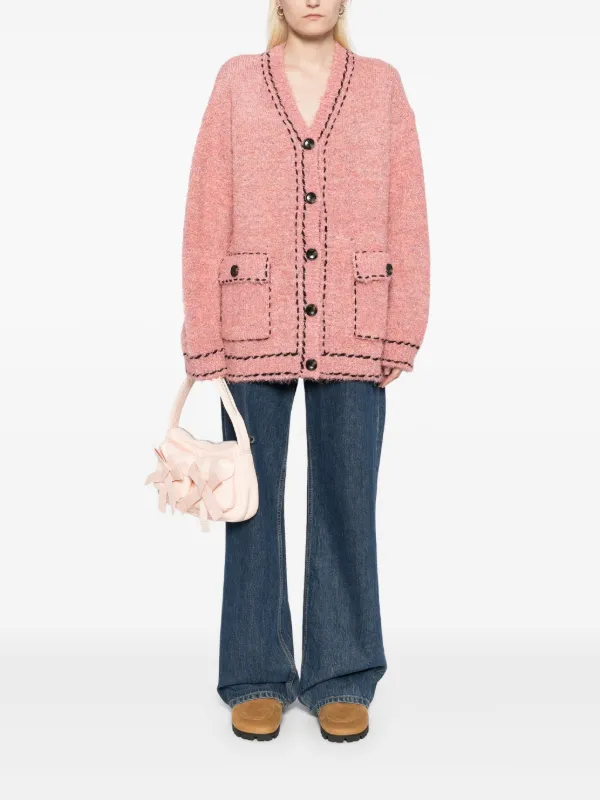 cfcl カーディガン　ピンク CFCL FLUTED CROPPED SHIRT CARDIGAN col.PASTEL PINK - rollot