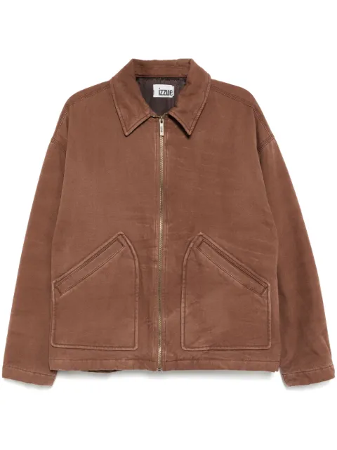 izzue zip-up worker jacket