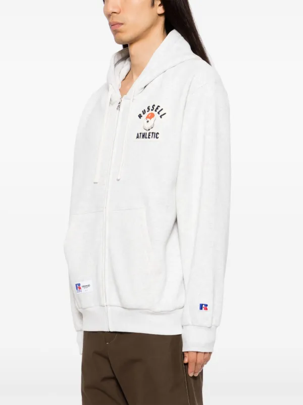 CHOCOOLATE Teddy Bear Patched Hoodie Grey FARFETCH PH