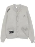 AAPE BY *A BATHING APE® mélange-effect cardigan - Grey