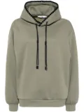 b+ab contrast-detail hoodie - Green