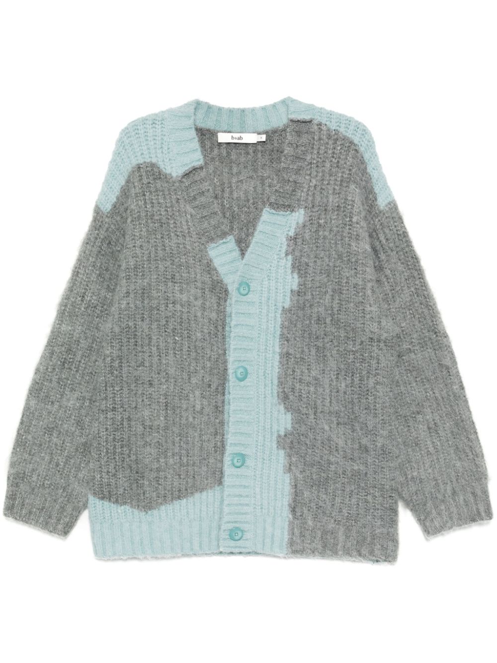 two-tone cardigan