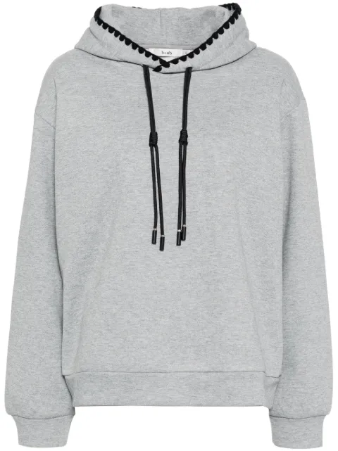 b+ab contrast-detail hoodie
