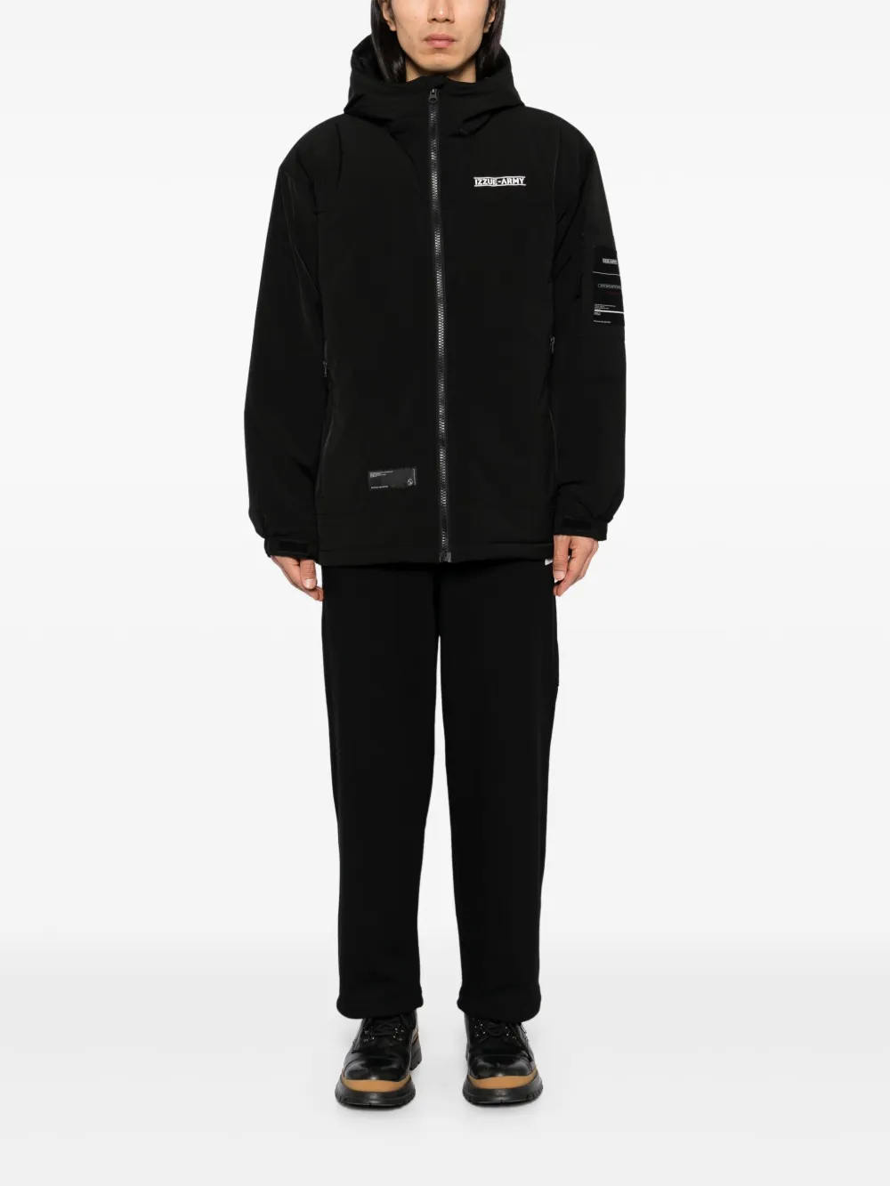 Izzue Joggingbroek met logopatch - Zwart