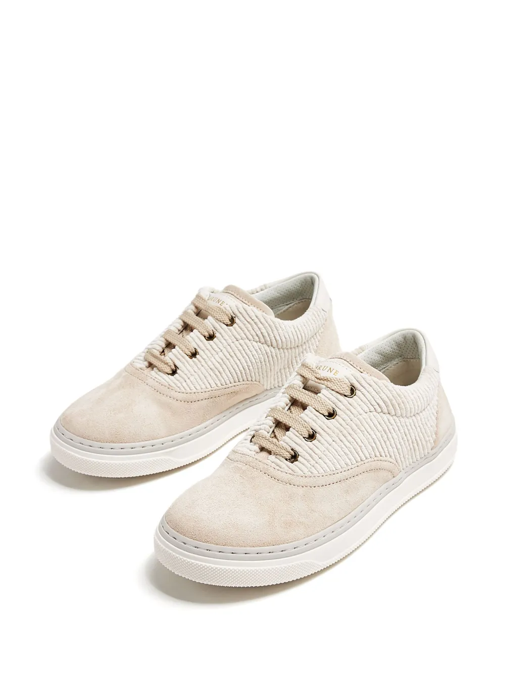 Brunello Cucinelli Corduroy Sneakers In Neutrals