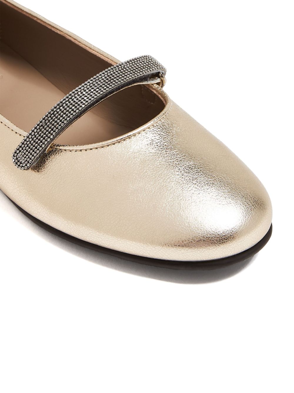 Brunello Cucinelli Monili-embellished ballet flats Goud