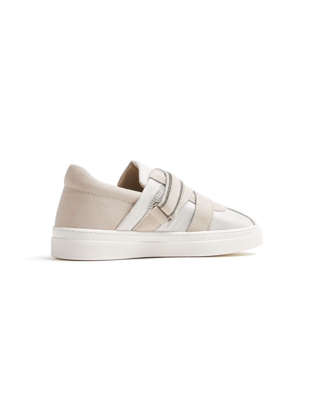 Brunello Cucinelli Sneakers verfraaid met monilikralen Beige