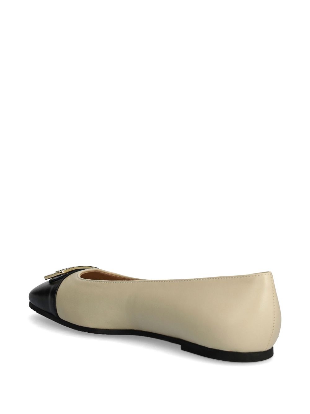 Baldinini Leren ballerina's Beige