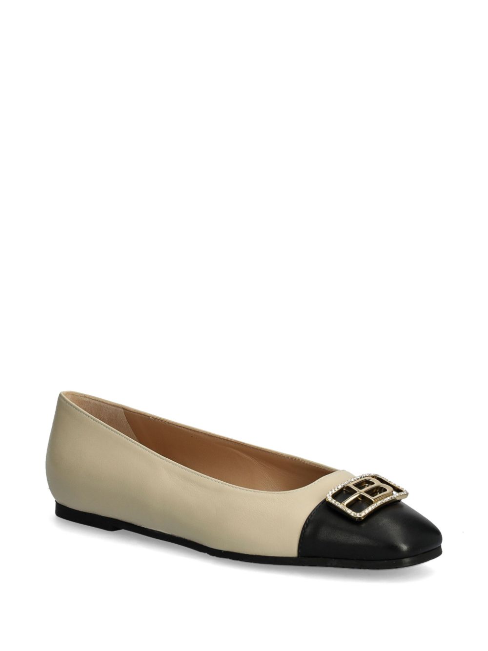 Baldinini leather ballet flats - Beige