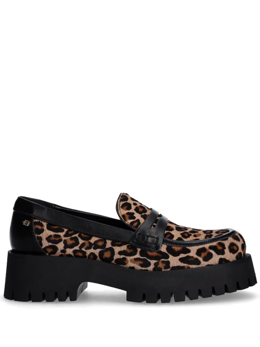 leopard-print loafers