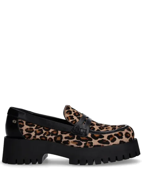 Baldinini leopard-print loafers