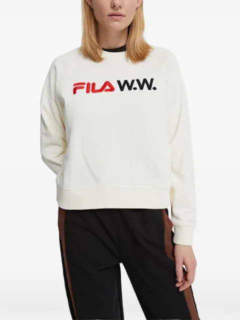 Fila chest-logo crew-neck sweatshirt