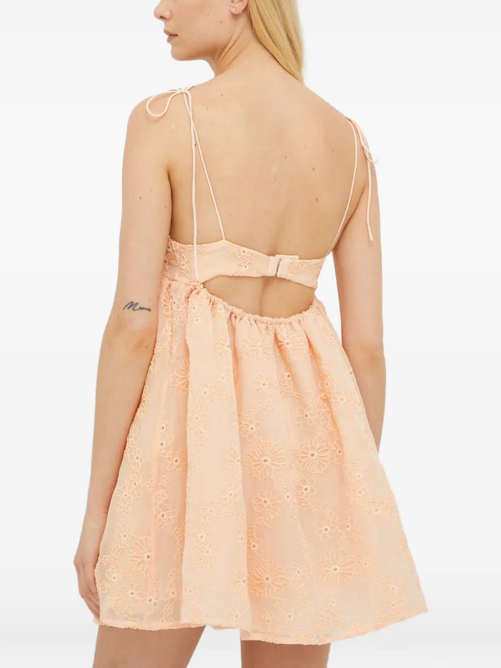  For Love And Lemons Frances Floral Mini Dress - Orange 